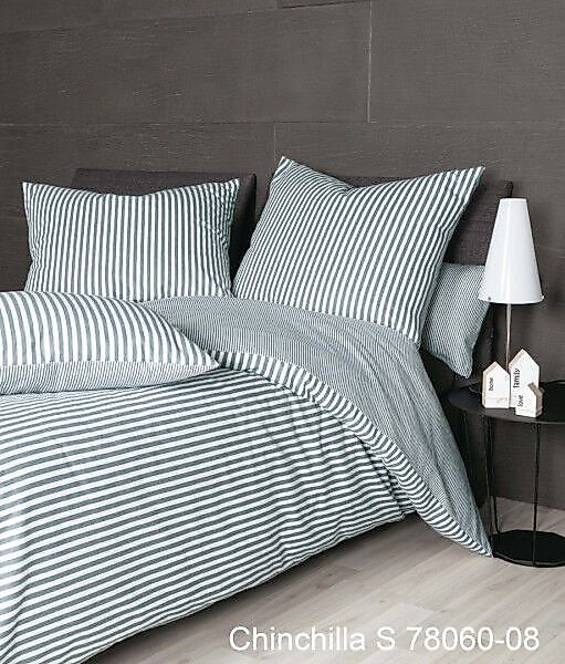 Janine Janine Edelflanell Bettwäsche Chinchilla S 78060 silber Größe:  155x günstig online kaufen