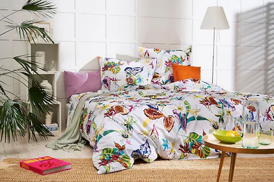 APELT Bettwäsche »Nina« Sommer Bettwäsche im Ibiza Style, Exotische Blüten günstig online kaufen