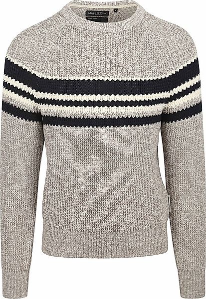 Marc O'Polo Pullover Grau Melange - Größe L günstig online kaufen