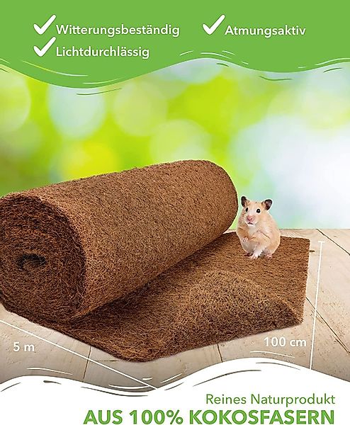 Nagerteppich.de Kokosmatte Kokosmatte, Winterschutz und Kälteschutz günstig online kaufen