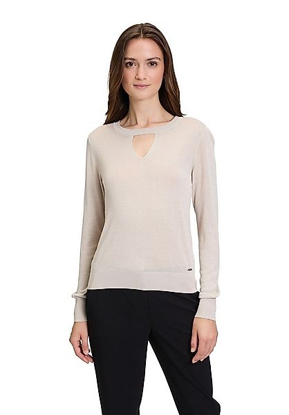 Betty&Co Strickpullover Damen mit Lurexfaden (1-tlg) Cut-Outs günstig online kaufen