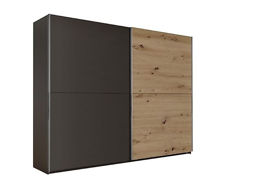 freiraum Schwebetürenschrank Mesio 9 Böden, 3 Stangen, Graphit / Artisan Ei günstig online kaufen