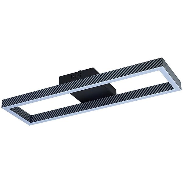 Deckenleuchte schwarz Metall B/H/L: ca. 20x7,5x70 cm günstig online kaufen