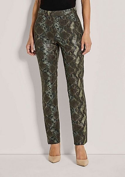 MADELEINE Jerseyhose Gerade Jerseyhose mit Animal-Print Stoffhose im schmal günstig online kaufen