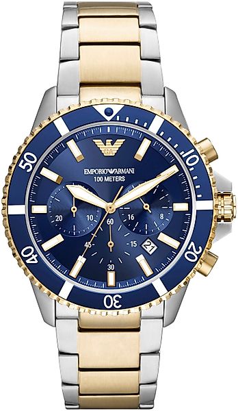 Emporio Armani Chronograph Emporio Armani Herren-Uhren Analog Quarz, Tauche günstig online kaufen