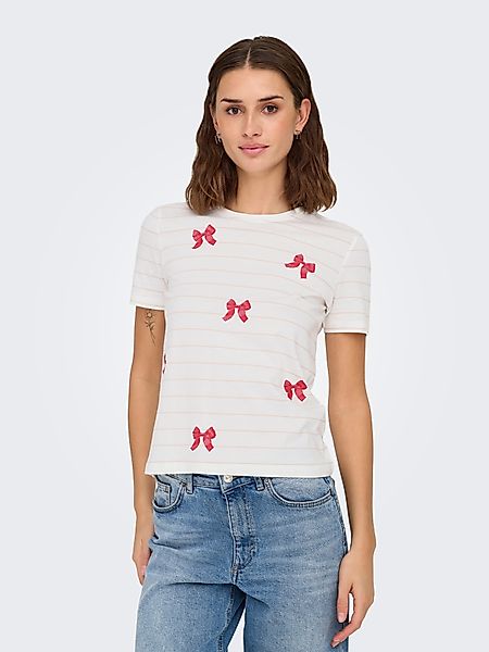 ONLY Kurzarmshirt ONLKIRA LIFE BOW S/S günstig online kaufen