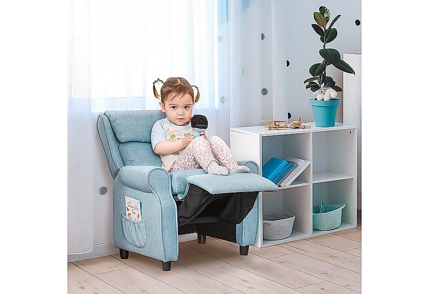 HOMCOM Sessel Kindersofa mit Fußstütze (Kindercouch, 1-St., Kindersessel), günstig online kaufen