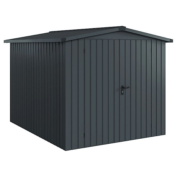 Hörmann EcoStar Gerätehaus Euroline Satteldach 2-flg 237 x 278 cm Anthrazit günstig online kaufen