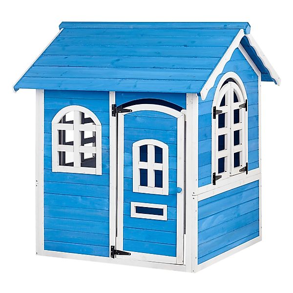 Beliani Garten Spielhaus KOKKONI Blau Weiss 115x118x129 günstig online kaufen