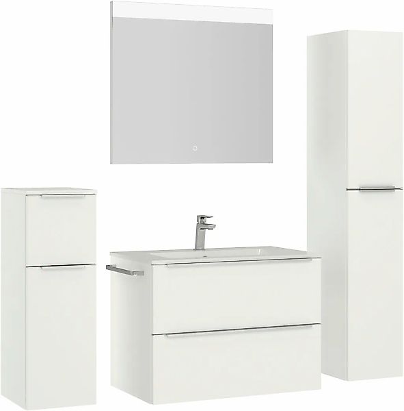 nobilia Badmöbel-Set "Levere" vormontiert, mit Soft-Close, 4 Stk. tlg. günstig online kaufen