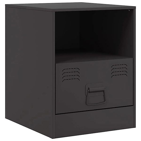 vidaXL Nachttisch Nachttisch Schwarz 34,5x39x44 cm günstig online kaufen