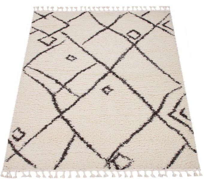 Paco Home Hochflor-Teppich "Orebro 171" rechteckig 44 mm Höhe modernes Raut günstig online kaufen