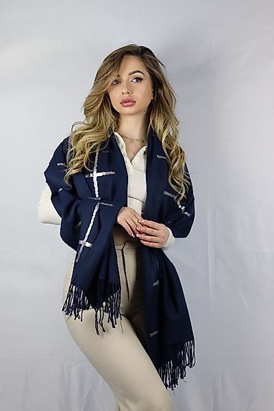 herémood Wollschal Damen Schal, kuschelweich Modeschal Fransen Winterschal günstig online kaufen