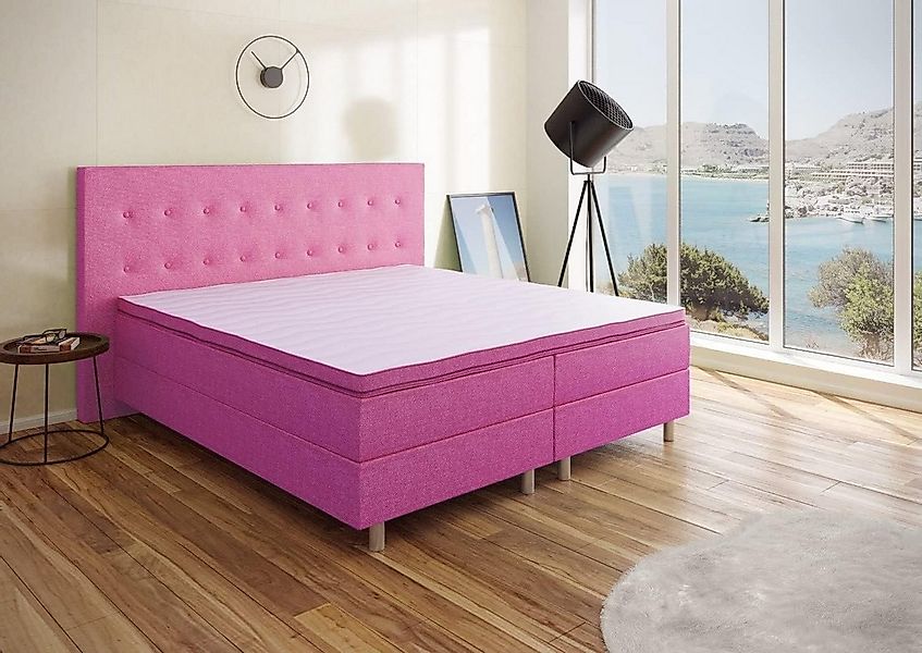 Best for You Boxspringbett NEO Bonellfederkern inkl. 7 cm Topper (90X200 10 günstig online kaufen