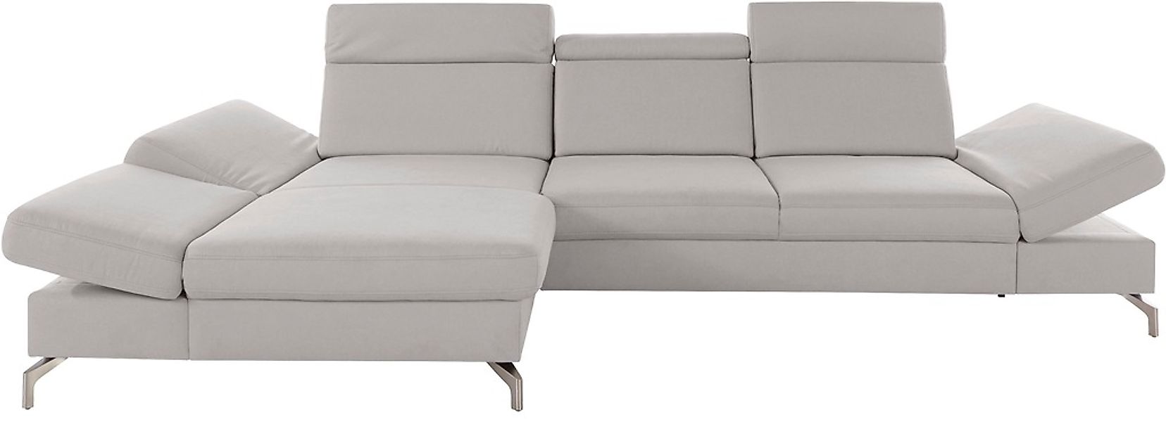 sit&more Ecksofa »Brisbane L-Form«, Fußhöhe 12 cm, inklusive Sitztiefen-, A günstig online kaufen