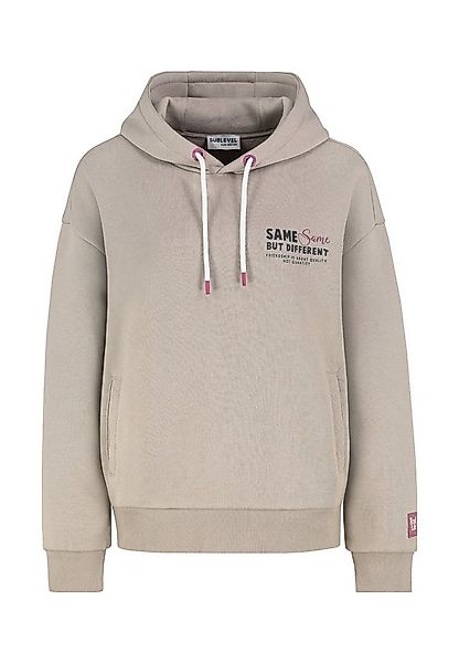 SUBLEVEL Kapuzenpullover Damen Hoodie mit schrägen Eingrifftaschen Sweater, günstig online kaufen