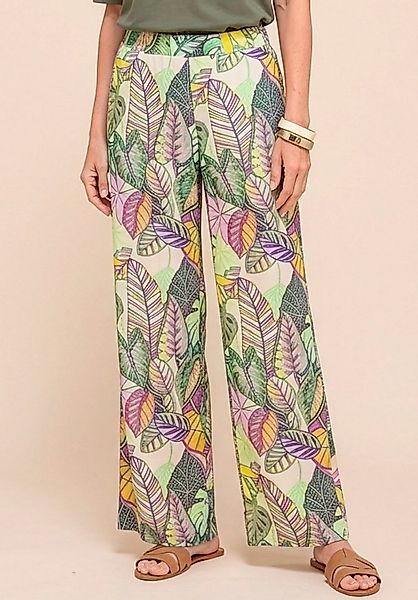 bianca Schlupfhose PARIGI mit modernem weiten Bein, Blätterdessin günstig online kaufen