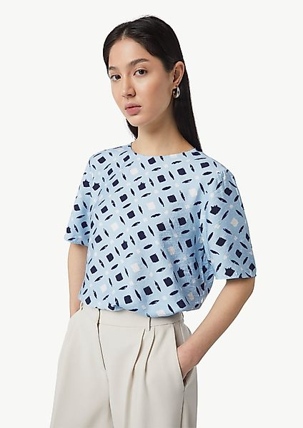 comma casual identity Kurzarmbluse Twilllbluse mit günstig online kaufen