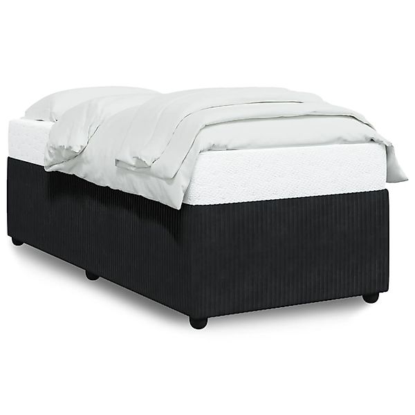 vidaXL Bett Bettgestell Schwarz 90x190 cm günstig online kaufen