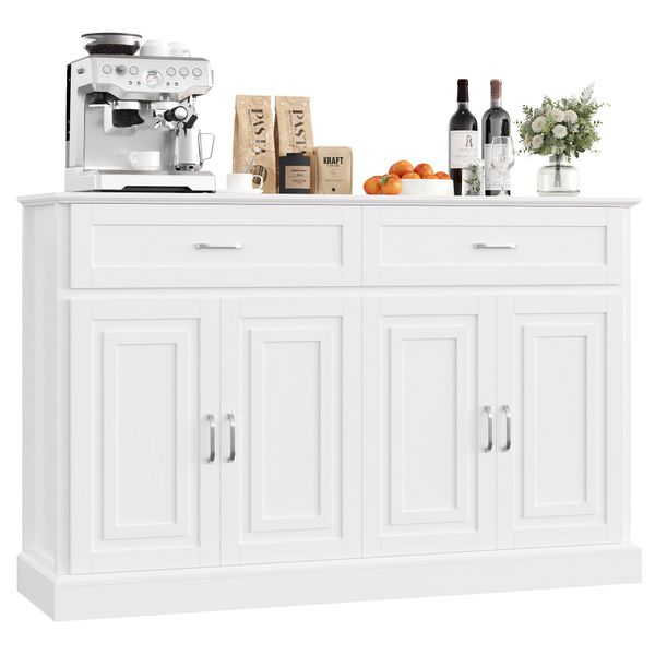 Homfa Sideboard Breite 140cm Küchenschrank Buffetschrank, günstig online kaufen