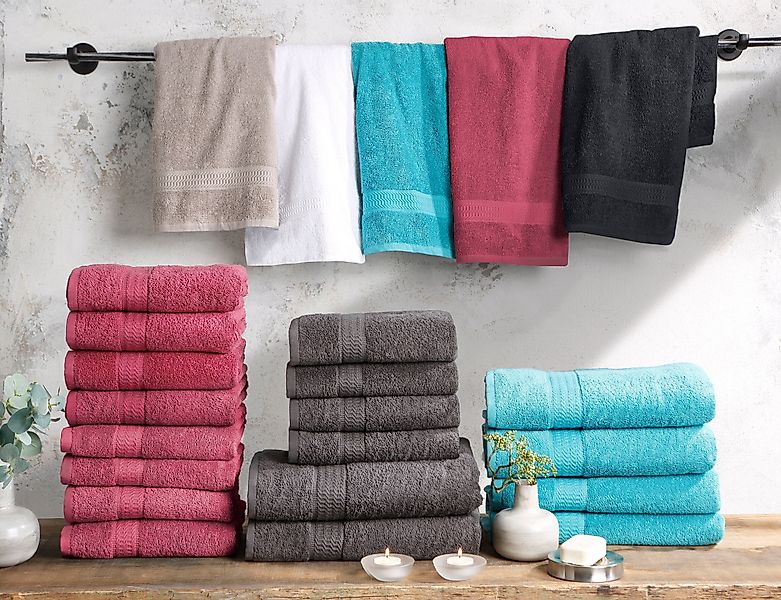 my home Handtücher Juna, als Set günstig online kaufen
