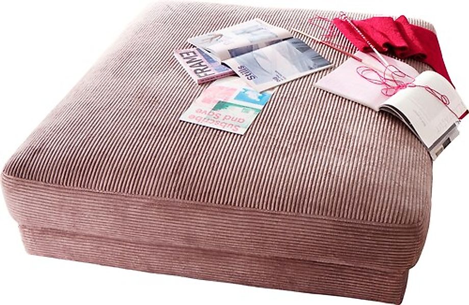 PLACES OF STYLE Hocker »Enisa« passend zum "Enisa"-Sofa, Bezug in Cord günstig online kaufen