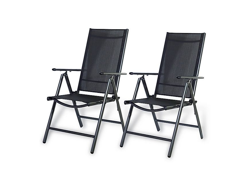 CCLIFE Klappstuhl Gartenstühle Klappstuhl Aluminium Gartenmöbel Set, 2er Se günstig online kaufen