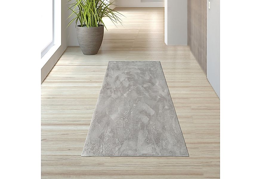TeppichHome24 Teppich Teppich grau weich pflegeleicht saugrobotergeeignet f günstig online kaufen