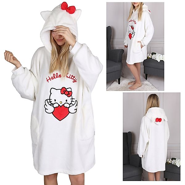 Sarcia.eu Damenbademantel Hello Kitty Weiß, Damen günstig online kaufen