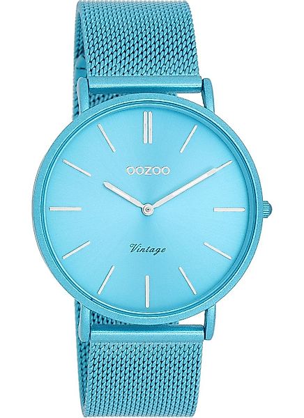 OOZOO Quarzuhr Vintage Damenuhr C20331 Hellblau günstig online kaufen