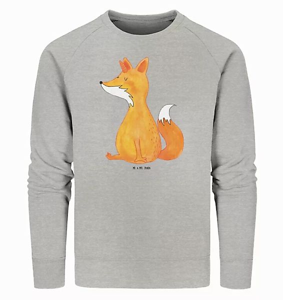 Mr. & Mrs. Panda Longpullover Größe XXL Einhorn Fuchs - Heather Grey - Gesc günstig online kaufen