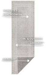 my home Teppich Bernard Wendeteppich, rechteckig, günstig online kaufen