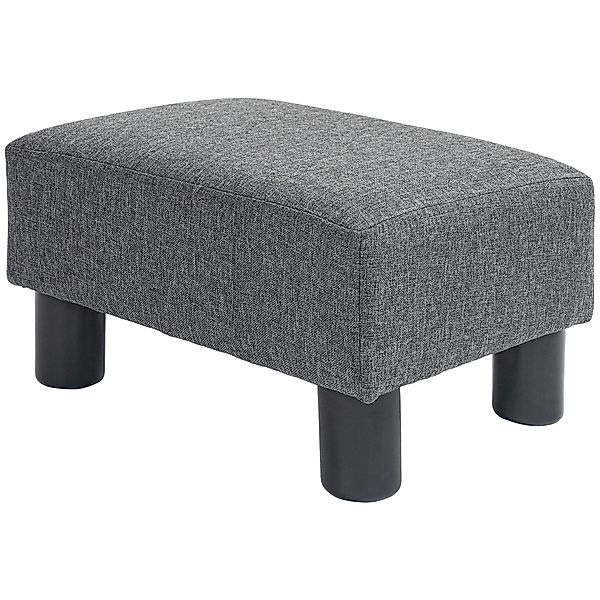 HOMCOM Fußhocker Sitzhocker Hocker mit Leinenoptik günstig online kaufen