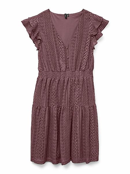 Vero Moda Minikleid "VMHONEY LACE V-NECK SHORT DRESS WVN GA" günstig online kaufen