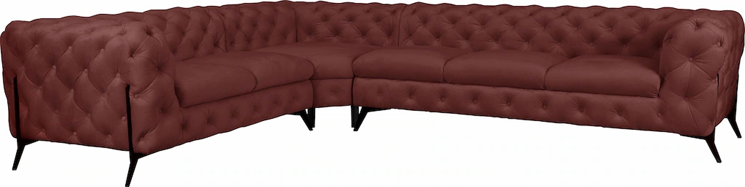 Home affaire Chesterfield-Sofa "Amaury L-Form" großes Ecksofa, Chesterfield günstig online kaufen