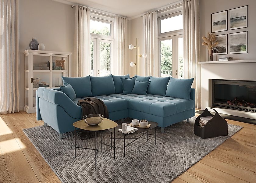 COLLECTION AB Ecksofa "Innsbruck L-Form" inklusive Federkern, Recamiere lin günstig online kaufen