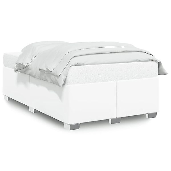 vidaXL Bettgestell Weiß 120x200 cm Kunstleder 3284553 günstig online kaufen