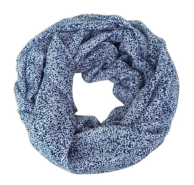 Ella Jonte Loop, Leichter Rundschal mit Tupfen-Muster in Orange oder Blau günstig online kaufen