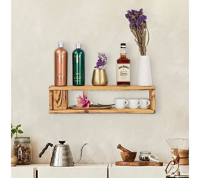 K&L Wall Art Wandregal Palettenmöbel Gewürzregal Vintage Palette Hängeregal günstig online kaufen