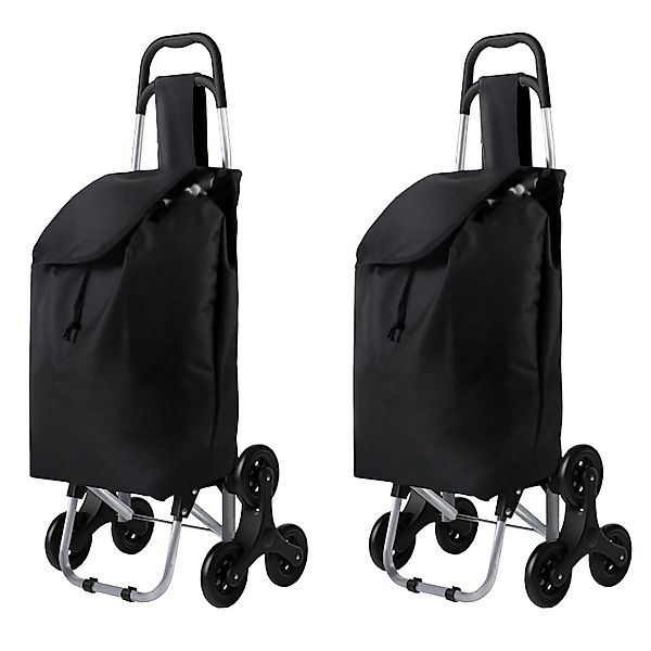 HAC24 Einkaufstrolley 2er Set Treppensteiger Klappbarer günstig online kaufen