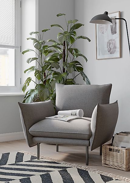 Home affaire Sessel "Stine Cocktailsessel" Besonderes Design durch Kissenop günstig online kaufen