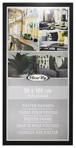 Close Up Bilderrahmen Posterrahmen 50 x 100 cm schwarz günstig online kaufen