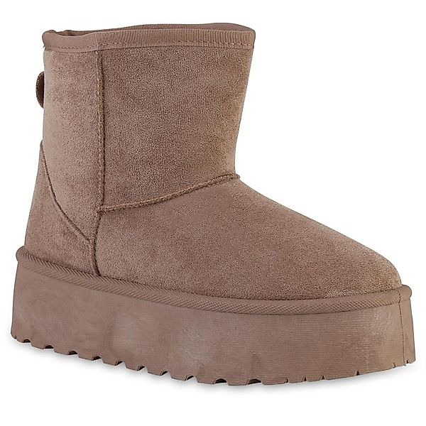 VAN HILL 841454 Winterstiefelette Damen Warm Gefütterte Winter Boots Bequem günstig online kaufen