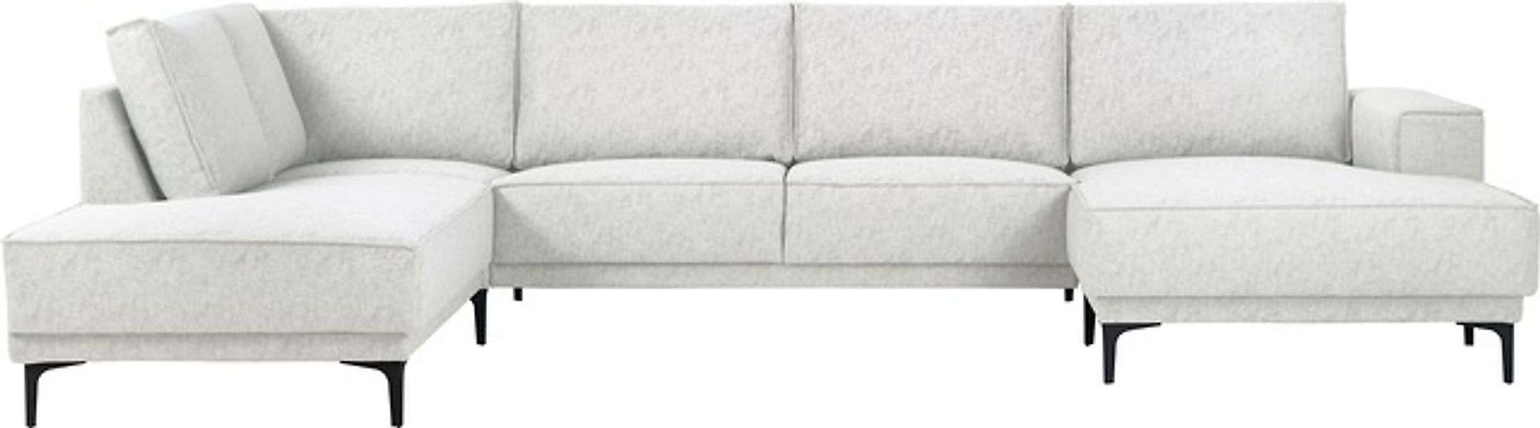 Places of Style Wohnlandschaft »XXL Sofa Oland, Struktur, Flachgewebe, Luxu günstig online kaufen