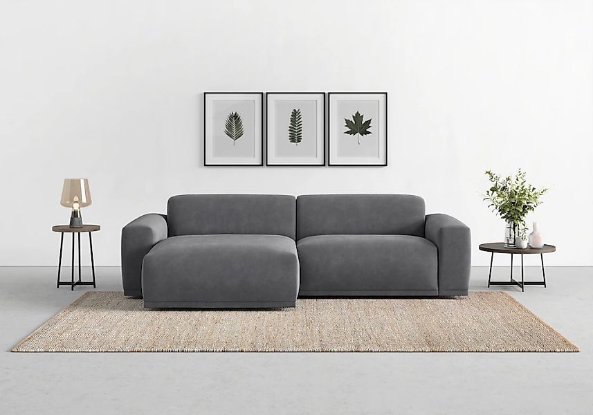 TRENDMANUFAKTUR Ecksofa "Braga, mit hochwertigem Kaltschaum, L-Form, in Cor günstig online kaufen