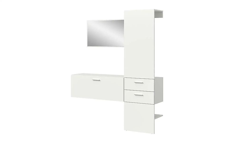 Garderobenkombination   ¦ weiß ¦ Maße (cm): B: 156 H: 190 Garderoben & Klei günstig online kaufen