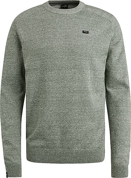 Vanguard Pullover Leinen Blend Melange Grün - Größe M günstig online kaufen