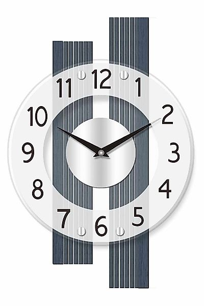 AMS Funkwanduhr F5876 (Quarzuhr,Holz,Wohnzimmer,Esszimmer,Küche,Made in Ger günstig online kaufen