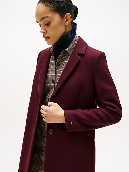 Tommy Hilfiger Langmantel CLASSIC SB WOOL REG COAT mit Wolle und Kaschmiran günstig online kaufen