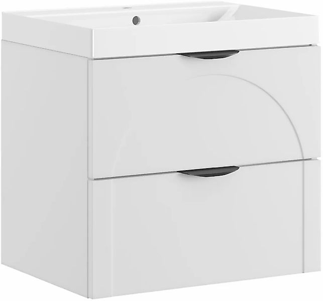 welltime Waschtisch "FLOW CIRCLE mit Waschbecken, Breite 60 oder 80cm, mode günstig online kaufen